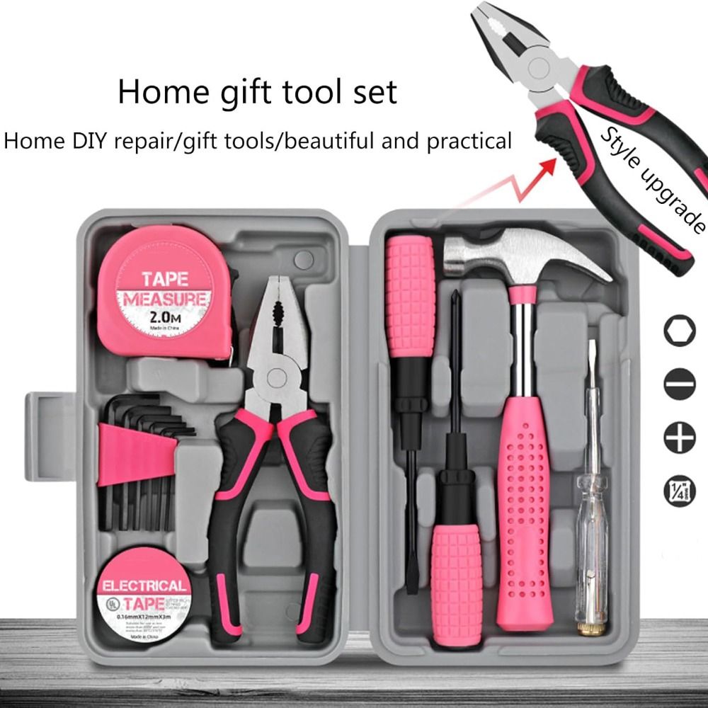 Home Improvement And Diy - Kit de Ferramentas Domésticas Tudo-em-Um, Compacto