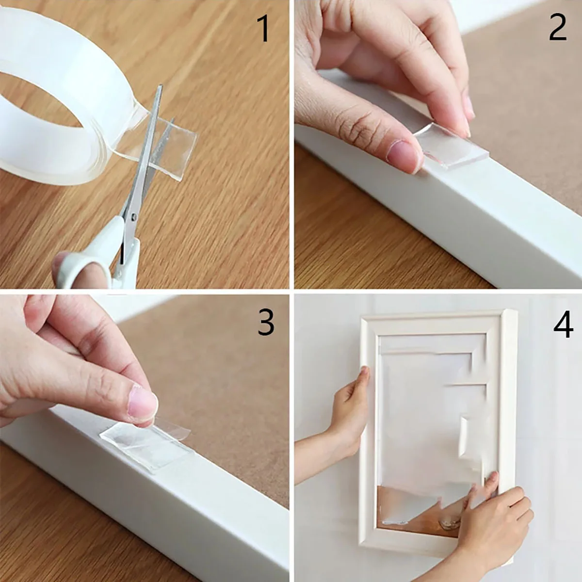 Home Improvement Tools - Fita Nano Dupla Face Transparente Reutilizável