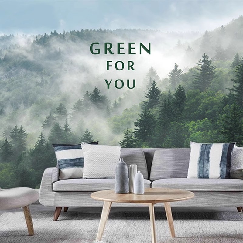 Home Improvement Background - Personalizado mural brumoso floresta papel de