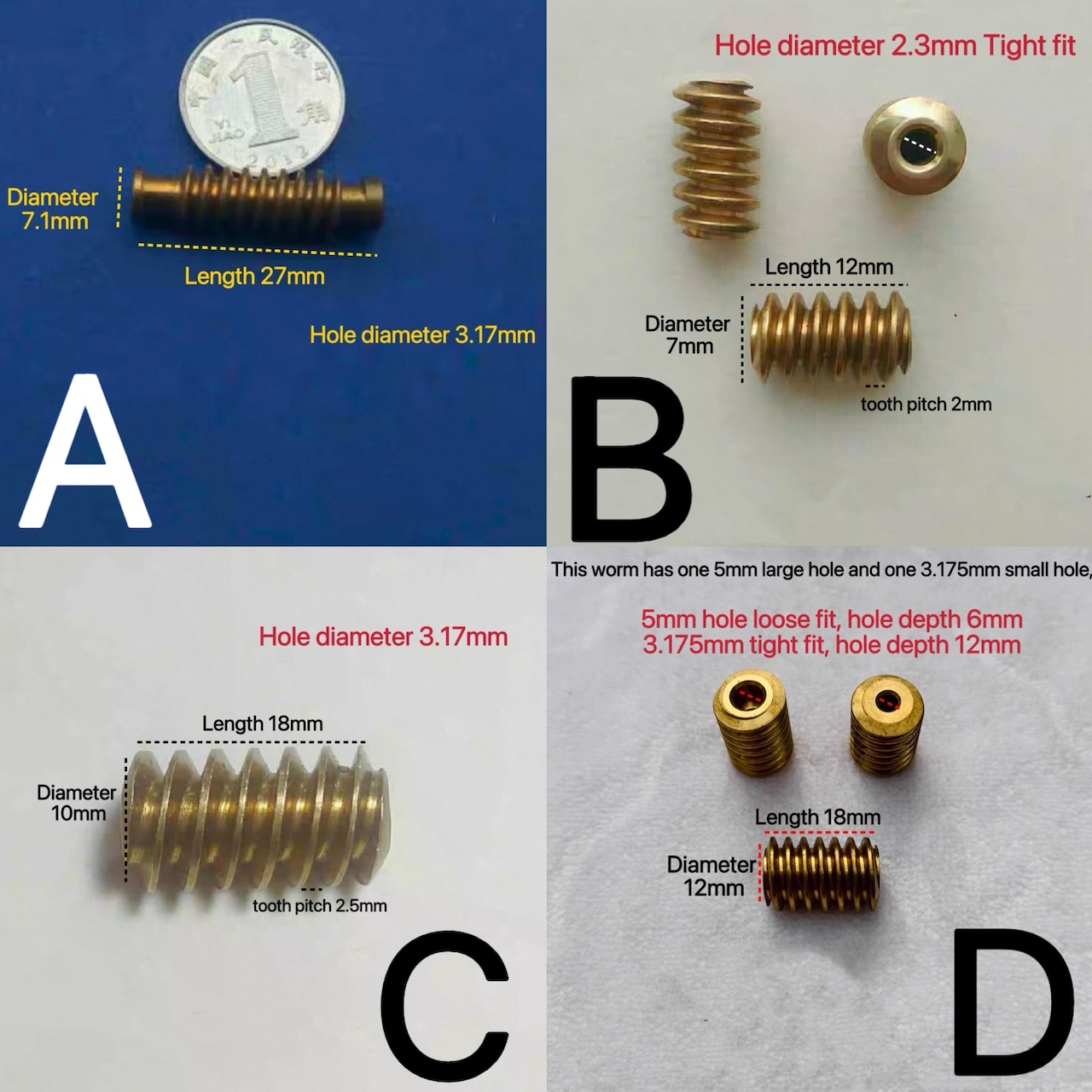 Engrenagem sem-fim de cobre pa - Home Improvement And Diy avaliação e preço