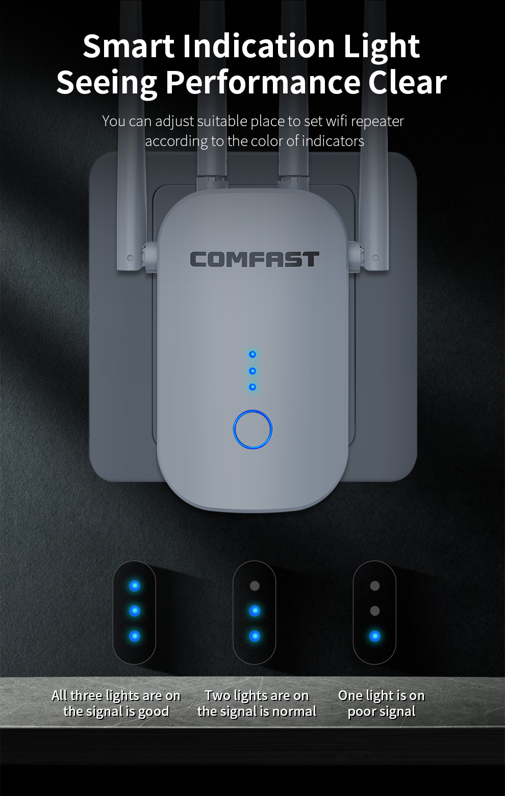 Repetidor WiFi Dual-Band COMFA - Home Improvement Network avaliação e preço